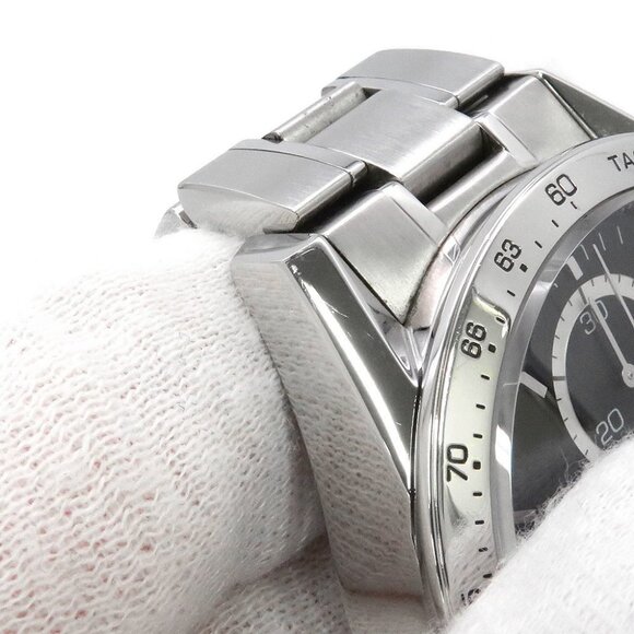 TAG HEUER Carrera Calibre 16 Chronograph Elegance 41mm Stainless Steel Black - Picture 3 of 14